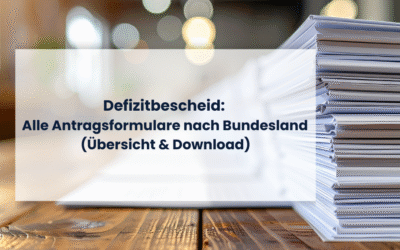 Defizitbescheid: Alle Antragsformulare nach Bundesland (Übersicht & Download)